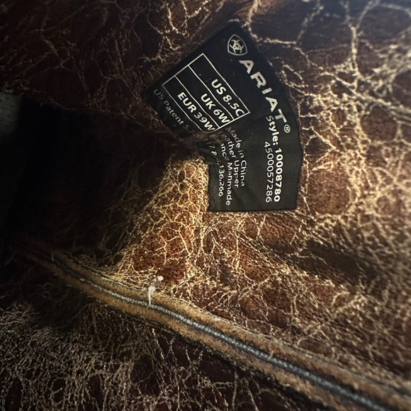 Brown Ariat Cowboy Boots - Picture 3 of 5